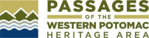The logo for passages of the western potomac heritage area.
