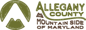 Allegany county mountainside of maryland logo.
